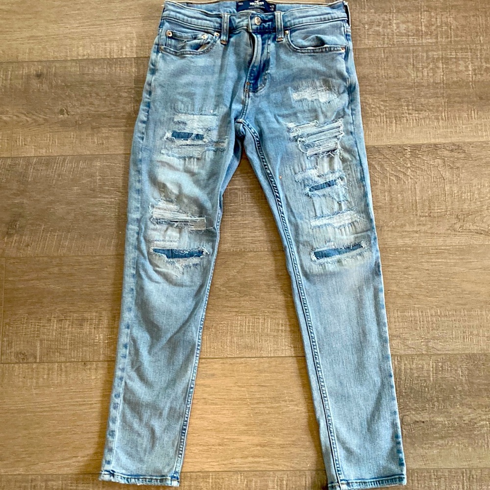 Hollister California Boys Skinny Ripped Jeans